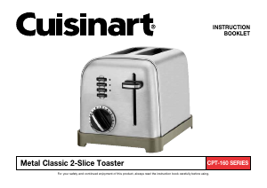 Manual Cuisinart CPT-160P1 Toaster