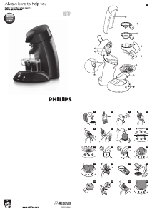 Manuál Philips HD7817 Senseo Original Kávovar