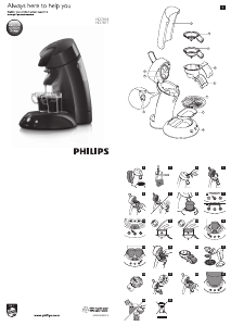 Manual de uso Philips HD7818 Senseo Máquina de café