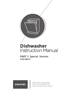 Manual Infiniton DIW-NB410 Máquina de lavar louça