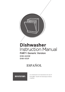 Manual Infiniton DIW-42HW Máquina de lavar louça