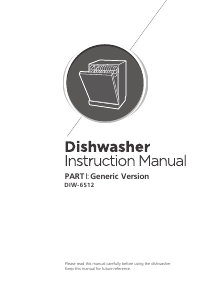 Manual Infiniton DIW-6W12 Dishwasher