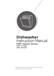 Manual Infiniton DIW-6115B3 Máquina de lavar louça