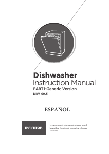 Manual Infiniton DIW-60.5 Máquina de lavar louça