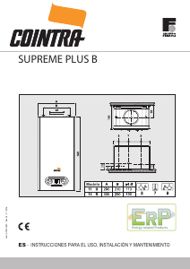 Manual de uso Cointra Supreme B Plus Caldera de gas