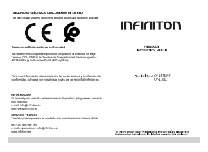 Handleiding Infiniton CV-1575NF Vriezer