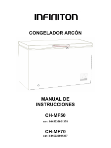 Manual Infiniton CH-MF50 Congelador