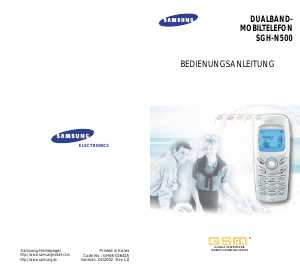 Bedienungsanleitung Samsung SGH-N500 Handy