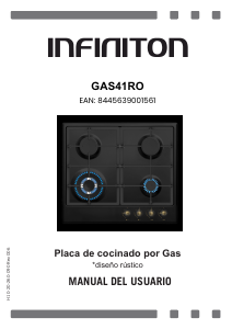 Handleiding Infiniton GAS41RO Kookplaat