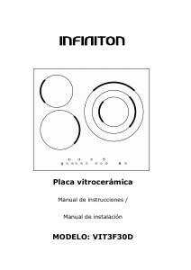 Handleiding Infiniton VIT3F30D Kookplaat