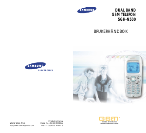 Bruksanvisning Samsung SGH-N500SA Mobiltelefon