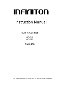 Manual de uso Infiniton GG-319 Placa