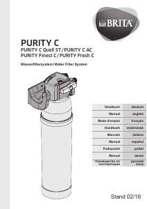Manuale Brita Purity Finest C Depuratore d'acqua