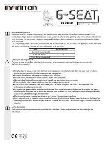 Manual de uso Infiniton GSEAT-04 Silla de trabajo