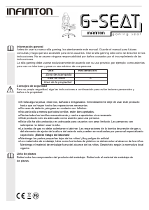 Handleiding Infiniton GSEAT-04 Bureaustoel