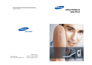 Käyttöohje Samsung SGH-P510 Matkapuhelin