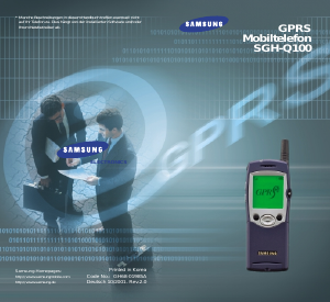 Bedienungsanleitung Samsung SGH-Q100DA Handy