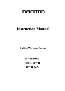 Manual de uso Infiniton HWR-60BL Cajón calentador