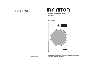 Manual Infiniton WM-98GD9 Washing Machine