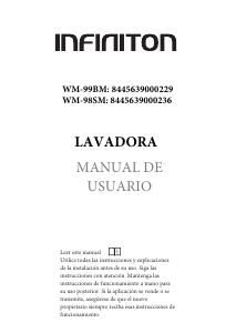 Manual de uso Infiniton WM-98SM Lavadora