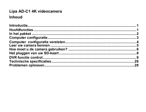 Handleiding Lipa AD-C1 Camcorder