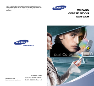 Handleiding Samsung SGH-S300M Mobiele telefoon