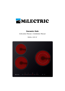 Manual Milectric ECM-3F Hob