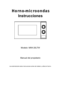 Manual de uso Milectric MIW-20LTW Microondas