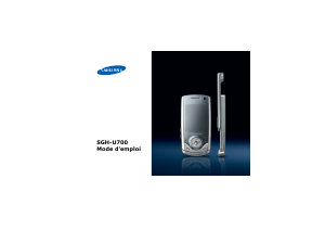 Mode d’emploi Samsung SGH-U700B Téléphone portable