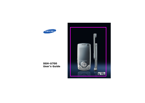 Handleiding Samsung SGH-U700V Mobiele telefoon