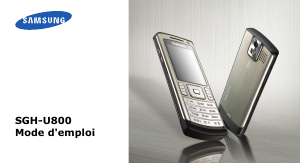 Mode d’emploi Samsung SGH-U800 Téléphone portable