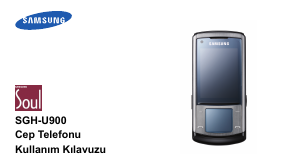 Kullanım kılavuzu Samsung SGH-U900G Cep telefonu