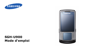 Mode d’emploi Samsung SGH-U900W Téléphone portable