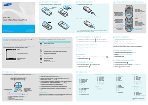 Rokasgrāmata Samsung SGH-X160B Mobilais tālrunis
