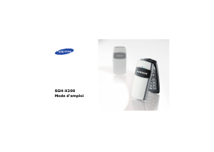 Mode d’emploi Samsung SGH-X200 Téléphone portable