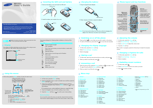 Manual Samsung SGH-X210 Mobile Phone