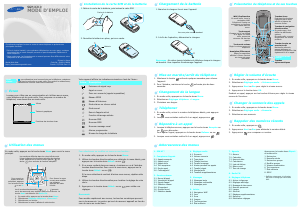 Mode d’emploi Samsung SGH-X210 Téléphone portable