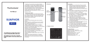 Manual Sunphor BZ-R11 Thermometer