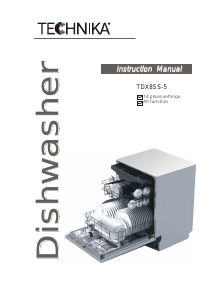 Handleiding Technika TDX8SS-5 Vaatwasser