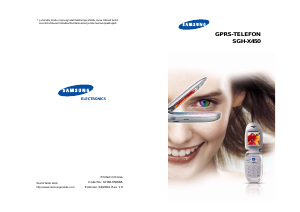 Kasutusjuhend Samsung SGH-X450 Mobiiltelefon