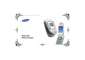 Mode d’emploi Samsung SGH-X461 Téléphone portable