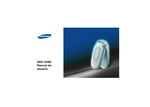 Manual Samsung SGH-X480S Telefone celular