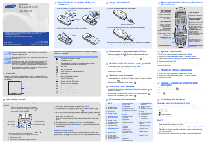 Manual de uso Samsung SGH-X510 Teléfono móvil