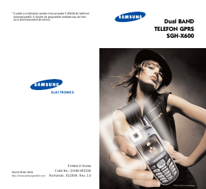 Manual Samsung SGH-X600 Telefon mobil