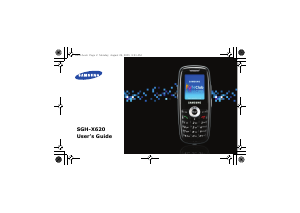 Handleiding Samsung SGH-X620 Mobiele telefoon