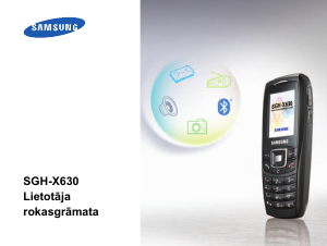 Rokasgrāmata Samsung SGH-X630 Mobilais tālrunis