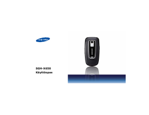 Käyttöohje Samsung SGH-X650 Matkapuhelin