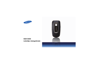Rokasgrāmata Samsung SGH-X650 Mobilais tālrunis