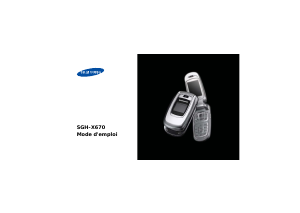 Mode d’emploi Samsung SGH-X670 Téléphone portable