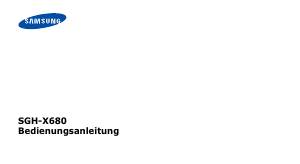 Bedienungsanleitung Samsung SGH-X680 Handy